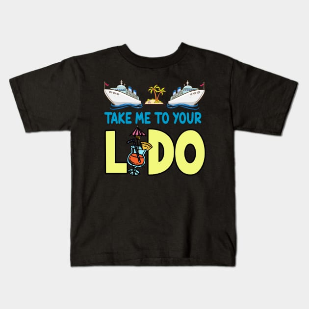 Take Me To Your Lido Kids T-Shirt by Thai Quang